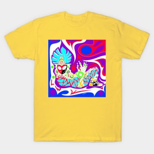 alien mayan lord in stylish cute shoes T-Shirt